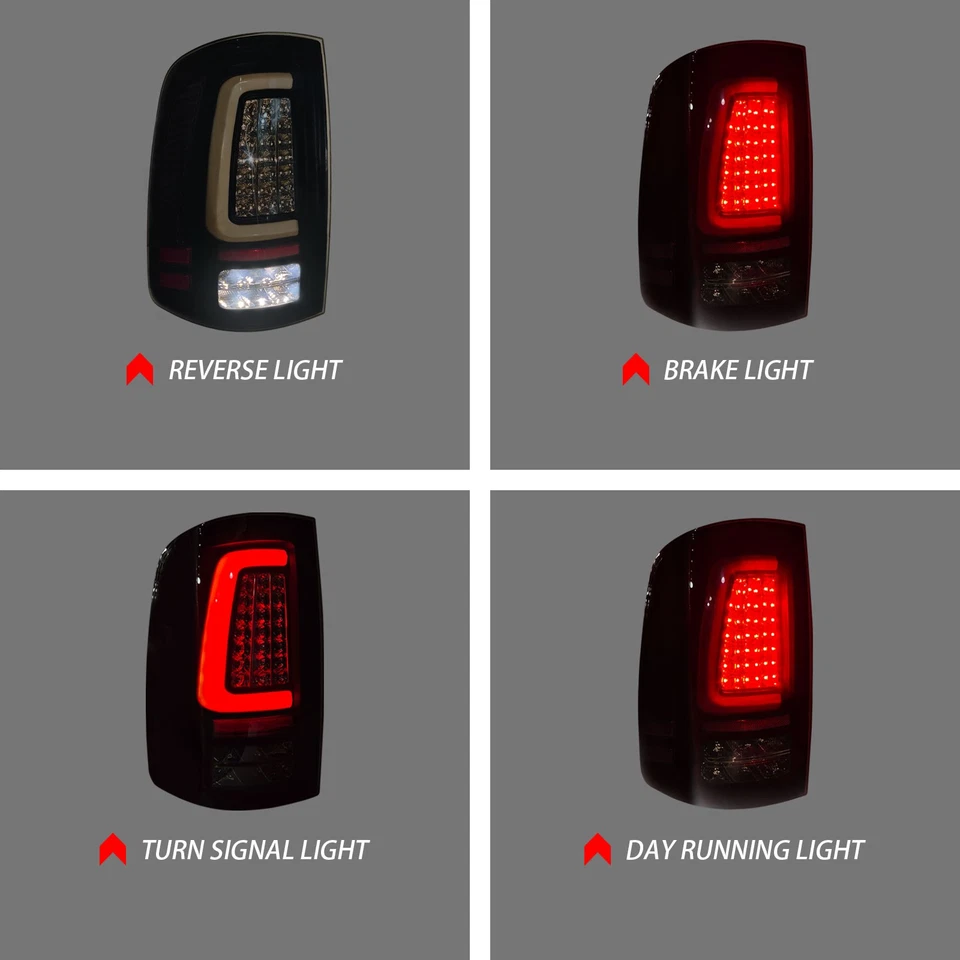 Luces traseras LED de actualización luces de freno traseras para Dodge Ram 1500 2500 3500 2009-2018 Foto 3 de 4
