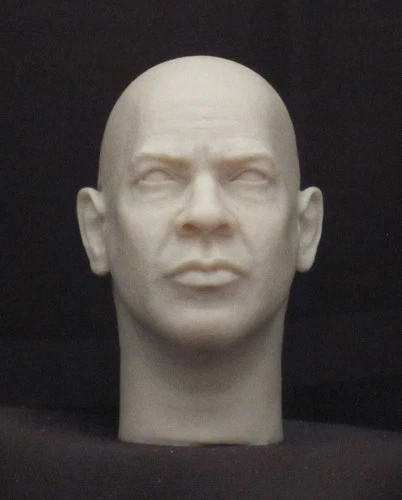 DENZEL WASHINTONG " EQUALIZER 3 " RESIN UNPAINTED HEAD SCULPT.  1/6 scale