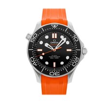 Omega Seamaster Diver 300M Steel Auto 42mm Orange Strap 210.32.42.20.01.006