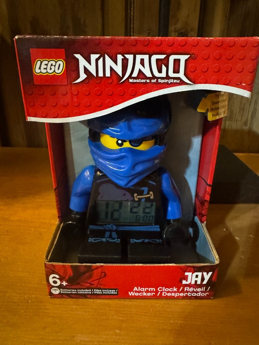 LEGO NINJAGO SKY PIRATES JAY MINIFIG ALARM CLOCK 9” MASTERS OF