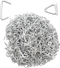 600 Pcs 3/4 Galvanized Hog Rings for Auto Uph...