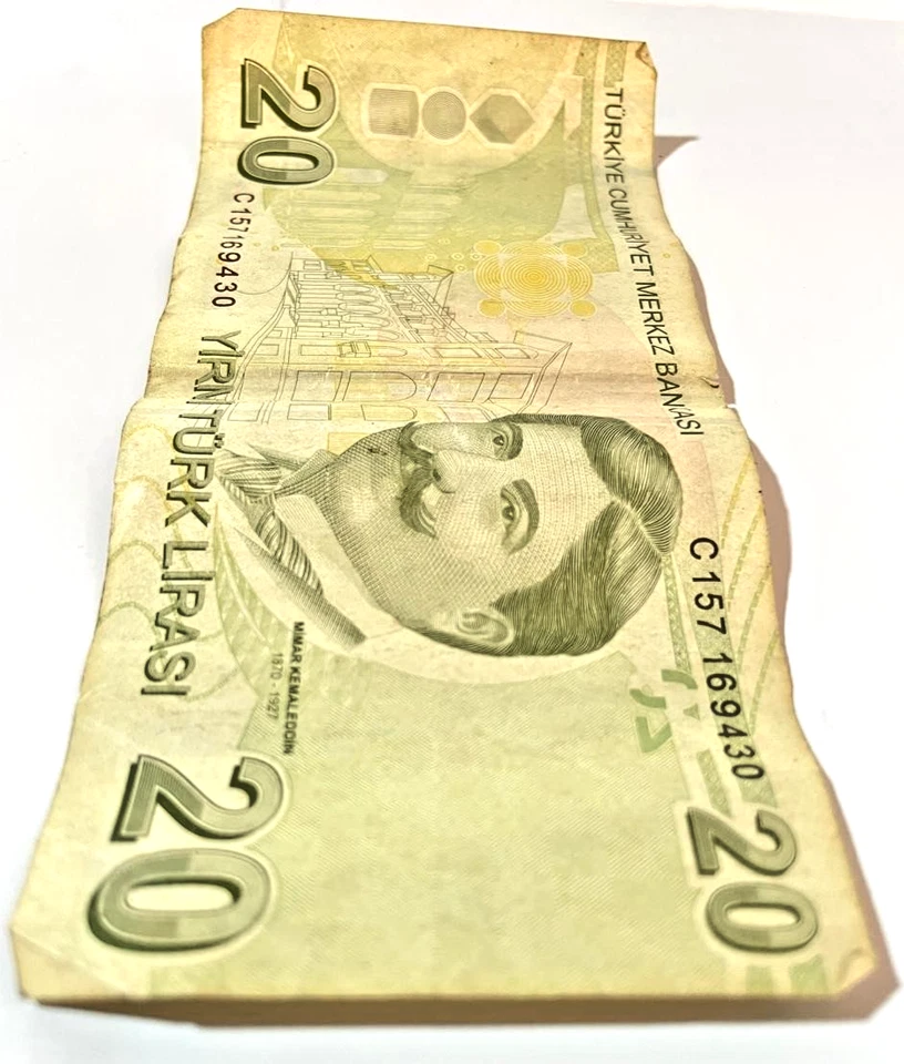 Rare Luxury Turkish 20 Lira 2009 TRY Atatürk Banknote E9 Mimar Kemaleddin - Image 3 of 4