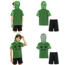 Kids Boys Cosplay Outfit School Event Game Character Short Sleeve Halloween Set