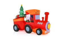 8 STÓP ŚWIĄTECZNY NADMUCHIWANY MIKOŁAJ I PRZYJACIELE LED OŚWIETLONY OGRÓD DEKORACJA ZEWNĘTRZNA