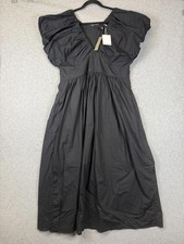 J. Crew Cecily dress Collection Women's Size 16 Black Short Sleeve A Line NWT
