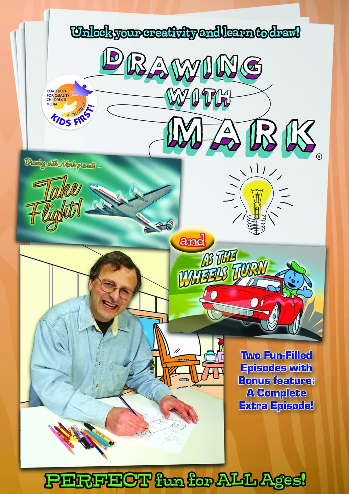 Drawing with Mark: Take Flight & As the Wheels Turn (DVD) Mark Marderosian