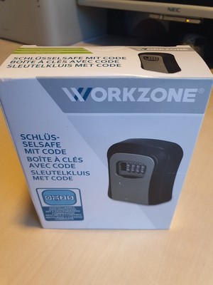 Schlüsselsafe mit 4xZahlenkombination von WORKZONE