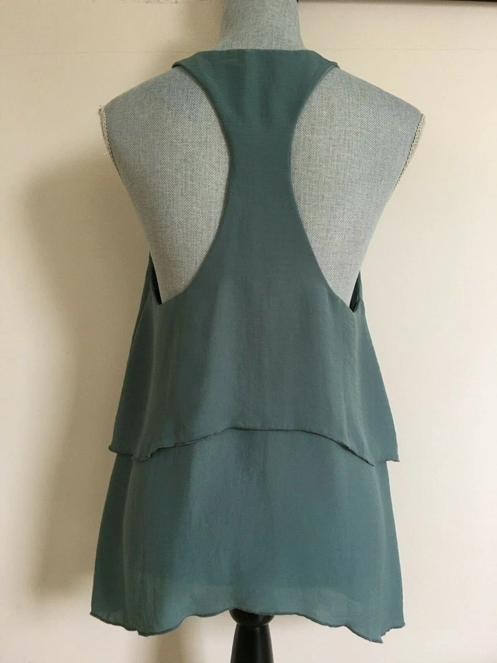 NEW FLUXUS. Sleeveless Layered Blouse Top sz.S - Image 3 of 4