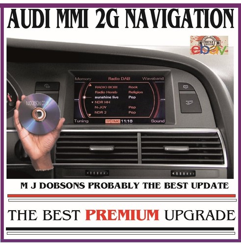 AUDI A4/A5/A6/A8/Q7 Mappe Navigazione MMI 2G Alto DVD IL MIGLIOR AGGIORNAMENTO