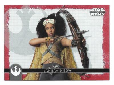 2020 Topps Star Wars Rise of Skywalker Series 2 Weapons W-4 Jannah's Bow 58/99