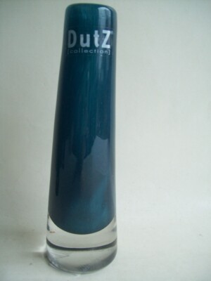 Dutz Vase Glas Navy blue solifleur rund schwer glasvase 15 / 21 cm blau Auswahl