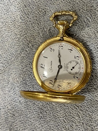 Very Nice Vintage Kaltron 17 Jewel Swiss Pocket Watch, Hunter Style, Running. - Picture 3 of 4