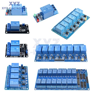 5V 1/2/4/6/8/16 Channel Relay Module Optocoupler Board LED for Arduino ARM AVR