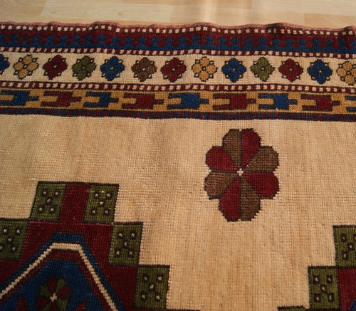 GEOMETRIC RUG TURKISH CARPET HAND KNOTTED RECTANGLE WOOL 30+ RED AREA RUGS 5X8ft - Picture 4 of 5