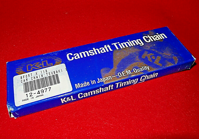 Cam chain 77-80 KZ650 Tsubaki BF05T-118 master link added 12-4977