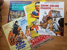 CHANG CHEH Shaw Brothers LOT with 5 German 1-sheet posters  DAVID CHIANG Ti Lung