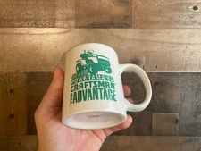 Sears Powerama Coffee Mug VTG 1993 Craftsman The Advantage Drink Cup 90s Tractor