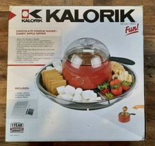 NEW IN BOX ~ Kalorik Chocolate Fondue Maker / Candy Apple Dipper