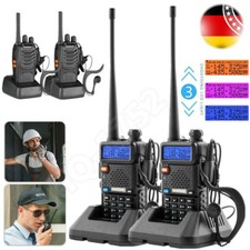 2Stk Baofeng Funkgerät Walkie Talkie Sprechfunkgeräte Handfunkgerät Set NEU