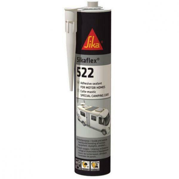 Caravan & Motorhome Sikaflex 522 White Multipurpose Adhesive & Sealant