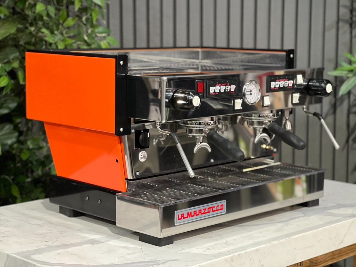 LA MARZOCCO LINEA CLASSIC 2 GROUP ORANGE ESPRESSO COFFEE MACHINE