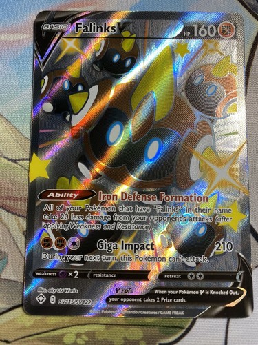 Pokémon TCG Falinks V Shining Fates SV115/SV122 Holo Shiny Holo Rare NM/Mint - Bild 2 von 3