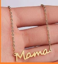 Mama small gold-plated mama necklace - Adjustable - new