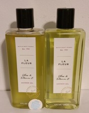  2 Bath and Body Works La Fleur Shea  Vitamin E Shower Gel 8 fl oz / 236 ml