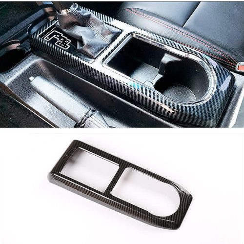 Carbon Fiber Gear Shift Box Panel Cover Trim For Toyota Tacoma 2016-2022