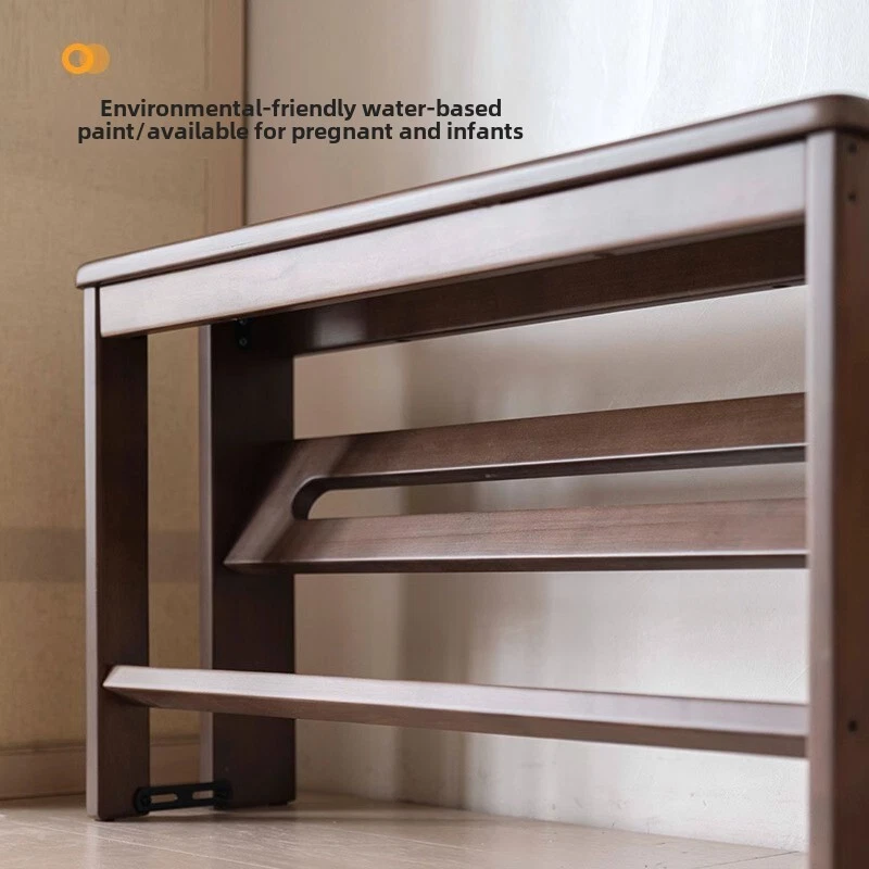 Ultra narrow shoe bench for sitting, shoe rack, small size, thin shoe cabinet - Image 2 of 4