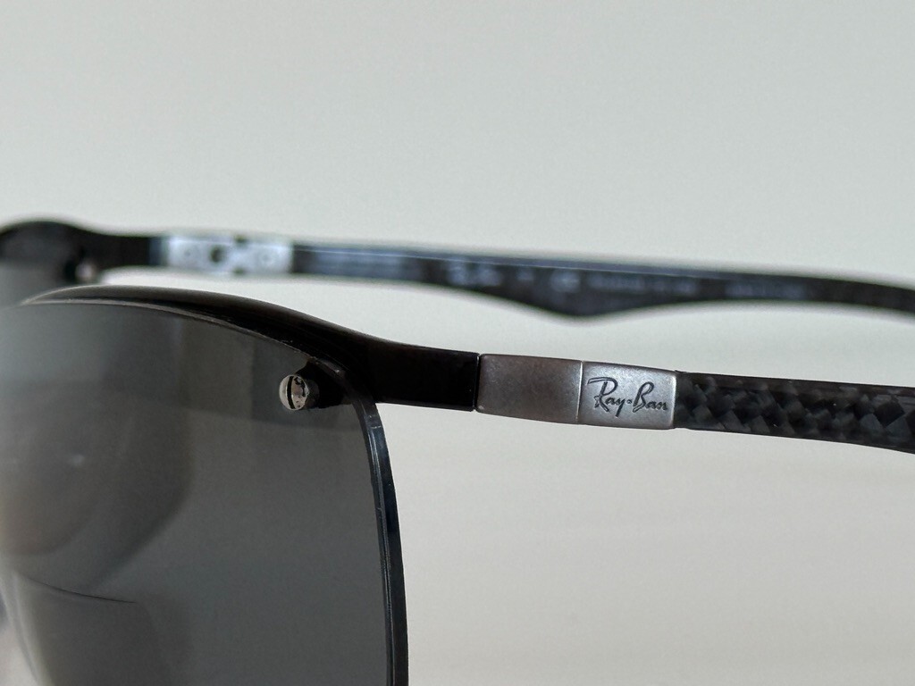 Ray Ban RB 8315 002/82 Aviator Black Gray Sunglasses 63-15 3P