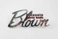 Chromed Trim Emblem Badge Logo "Blown" for Street Hot Rat Rod Universal Decal 