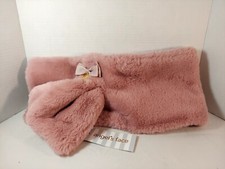 Angel's Face Faux Fur Children's Scarf Leonora Tea Rose Scarf - NWT