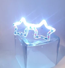 OLYMPIC Stars Patriotic White LED 3 setting flashing star sunglasses