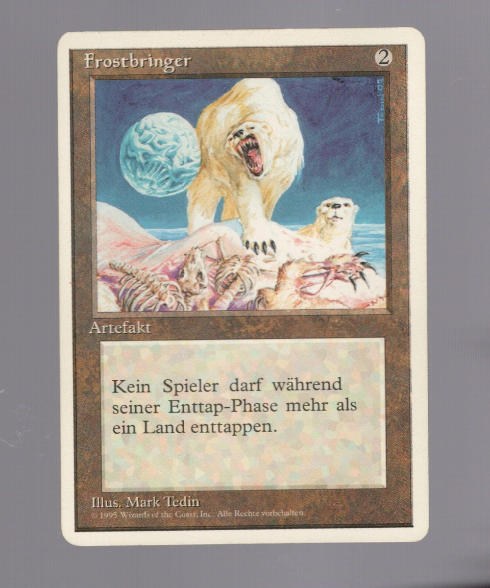 Winter Orb GERMAN FROSTBRINGER White Border FWB 4th Edition LP MTG magic Winter Orb GERMAN FROSTBRINGER White Border FWB 4th Edition LP MTG magic