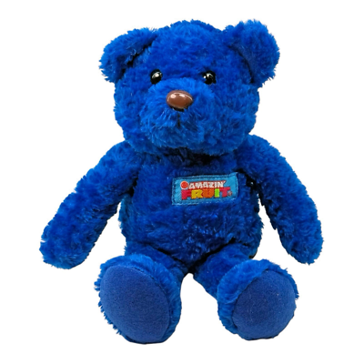 Vintage 1999 Hershey's Amazin' Fruit Teddy Bear Plush Bean Bag Kurt S Adler  Blue
