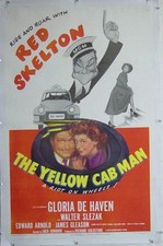 The Yellow Cab Man Red Skelton Original Vintage  One Sheet Movie Poster  1950