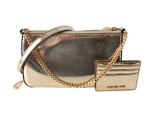 Sac MICHAEL KORS GIFTABLE BOXED ITEMS or pâle avec boite - Photo 4/6
