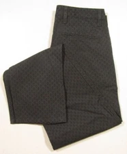 Dockers Men's Dark Gray Geometric Printed Khaki Slim Tapered Fit Pants