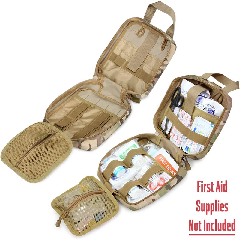 Borsa Medica Tattica MOLLE Rip-Away EMT – Kit Pronto Soccorso IFAK – Nylon Nero - Foto 2
