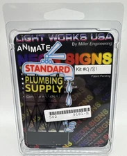 Miller Engineering Animated Neon Sign Billboard Standard Plumbing Supply #9181
