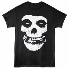 THE MISFITS Band T Shirt Men's Punk Rock Music New Official Black Skull Tee