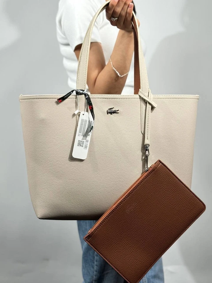 Lacoste Women's Double-Sided Shoulder Bag ,high quality large useful women's bag - Image 2 of 4