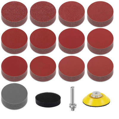 Kongming Schleifpapier 130 Stück Klett 2 Zoll 50mm