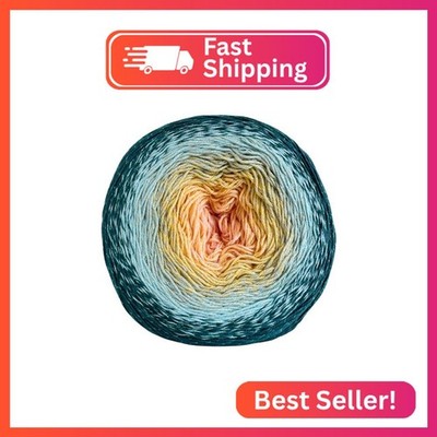 YarnArt Flowers Moonlight   Gradient Cotton Acrylic Yarn with Metallic Lurex, 9.