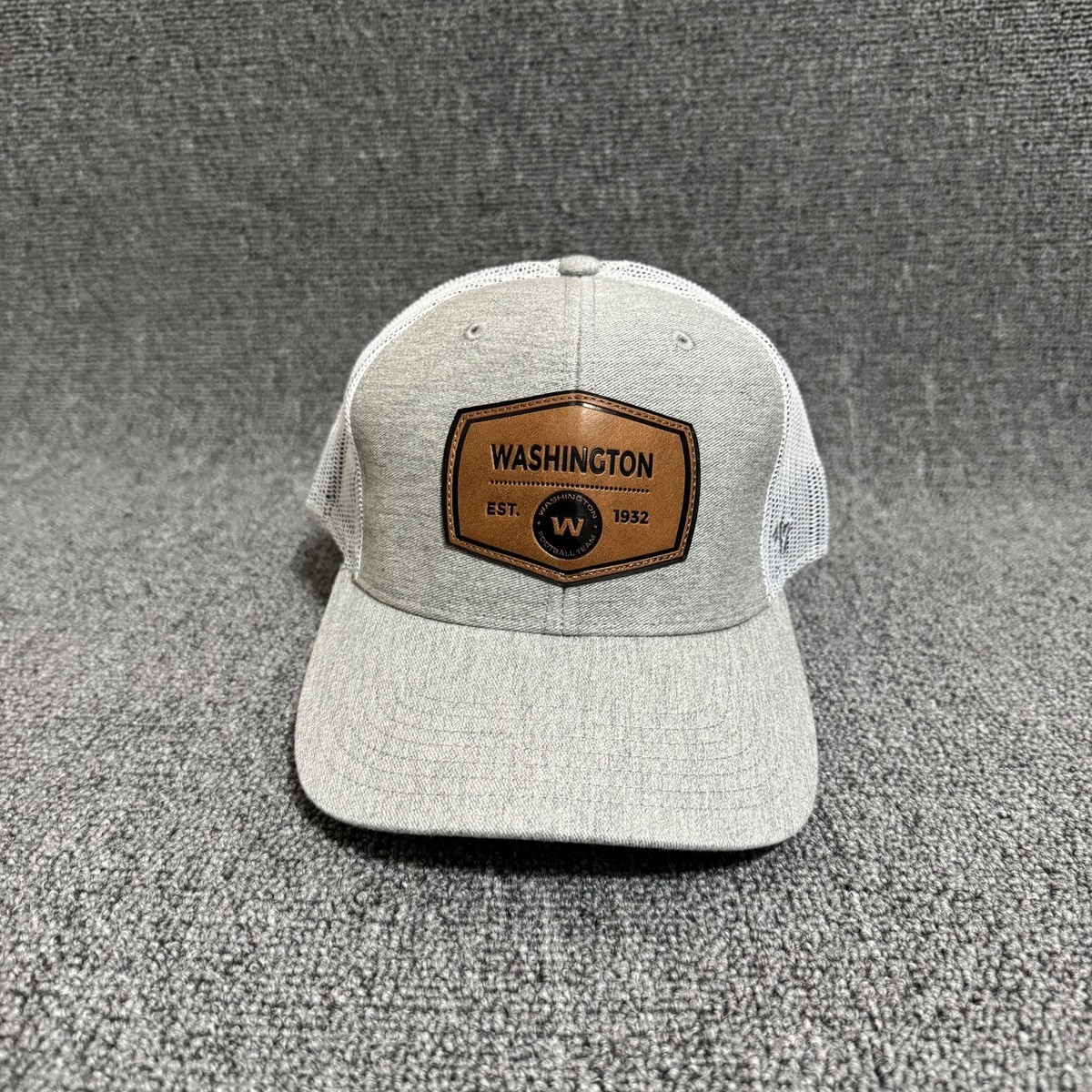 '47 Brand Washington Commanders Trucker Snapback Gray Mesh Back OSFA Hat
