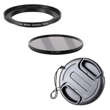 Accessory Kit Fits Nikon Coolpix P600 P610 B600 B700 Adapter Filter Cover