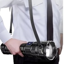 Lampe Torche LED 1000W Ultra Puissante –Batterie 15000mAh –Projecteur Portée 9km