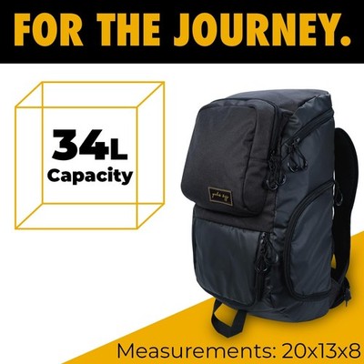 Gold BJJ Jiu Jitsu Backpack - Heavy Duty Gym Bag with Waterproof