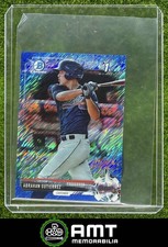 Abrahan Gutierrez 2017 Bowman Chrome Mini 37/150 Blue Shimmer Refractor Braves